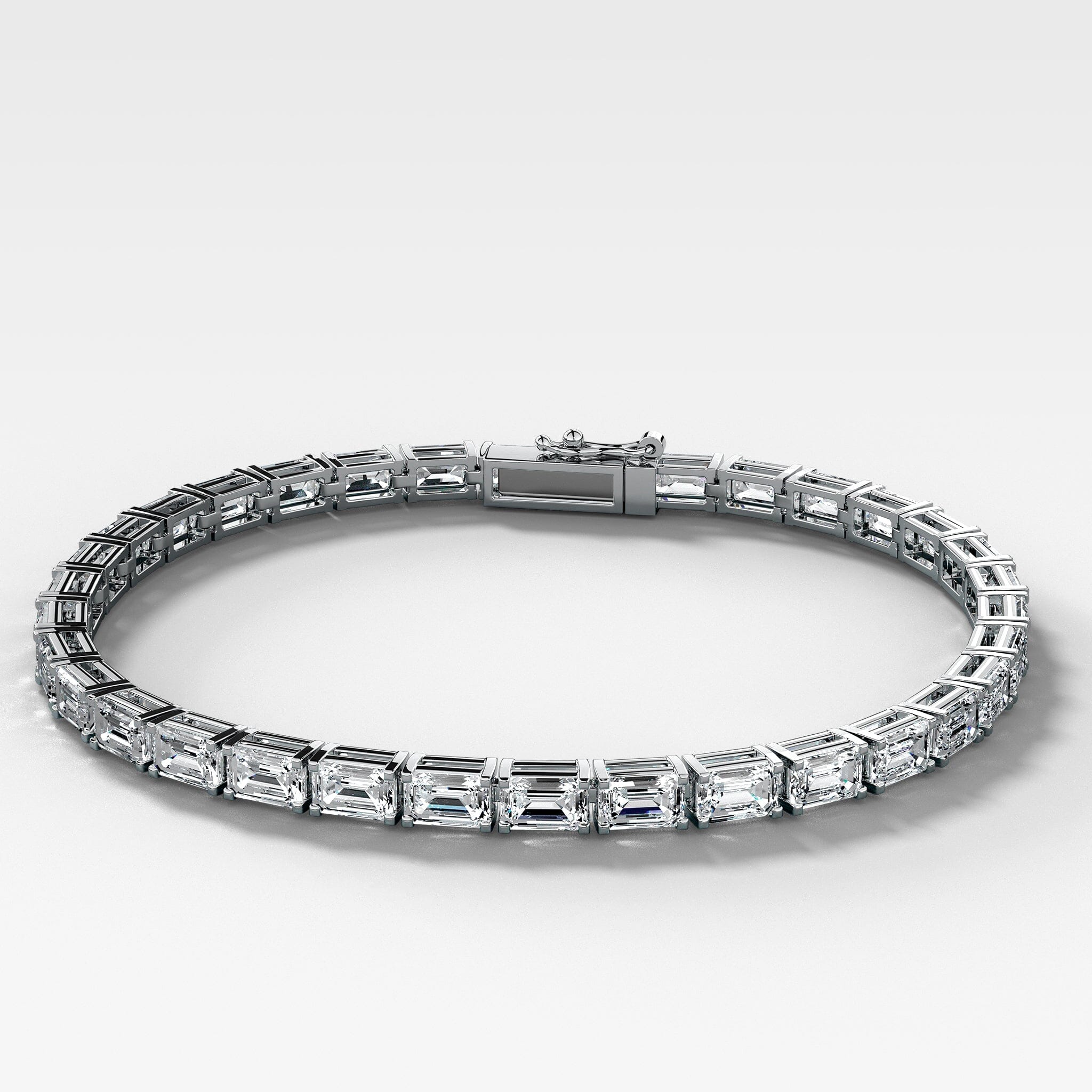 Emerald Cut Tennis Bracelet (10.50 carat) Bracelet Good Stone Inc 