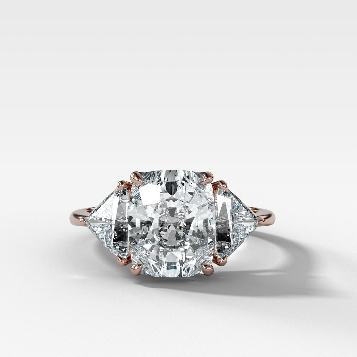 Which wedding band would pair well with solitaire elongated cushion? :  r/Moissanite