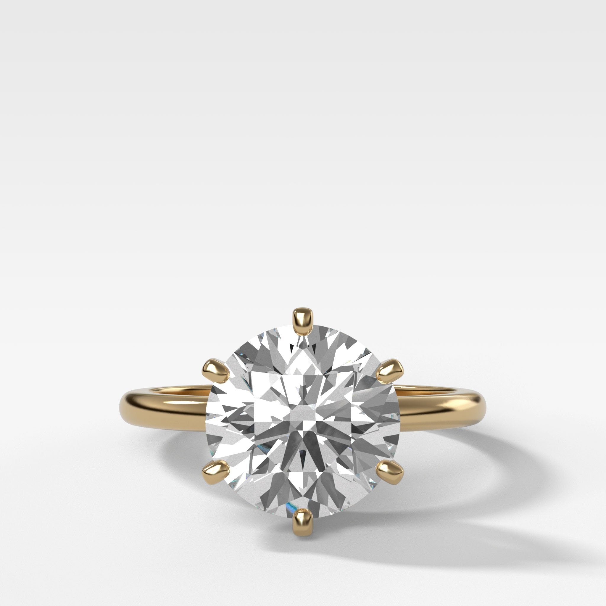 Nova Solitaire by Good Stone in Yellow Gold