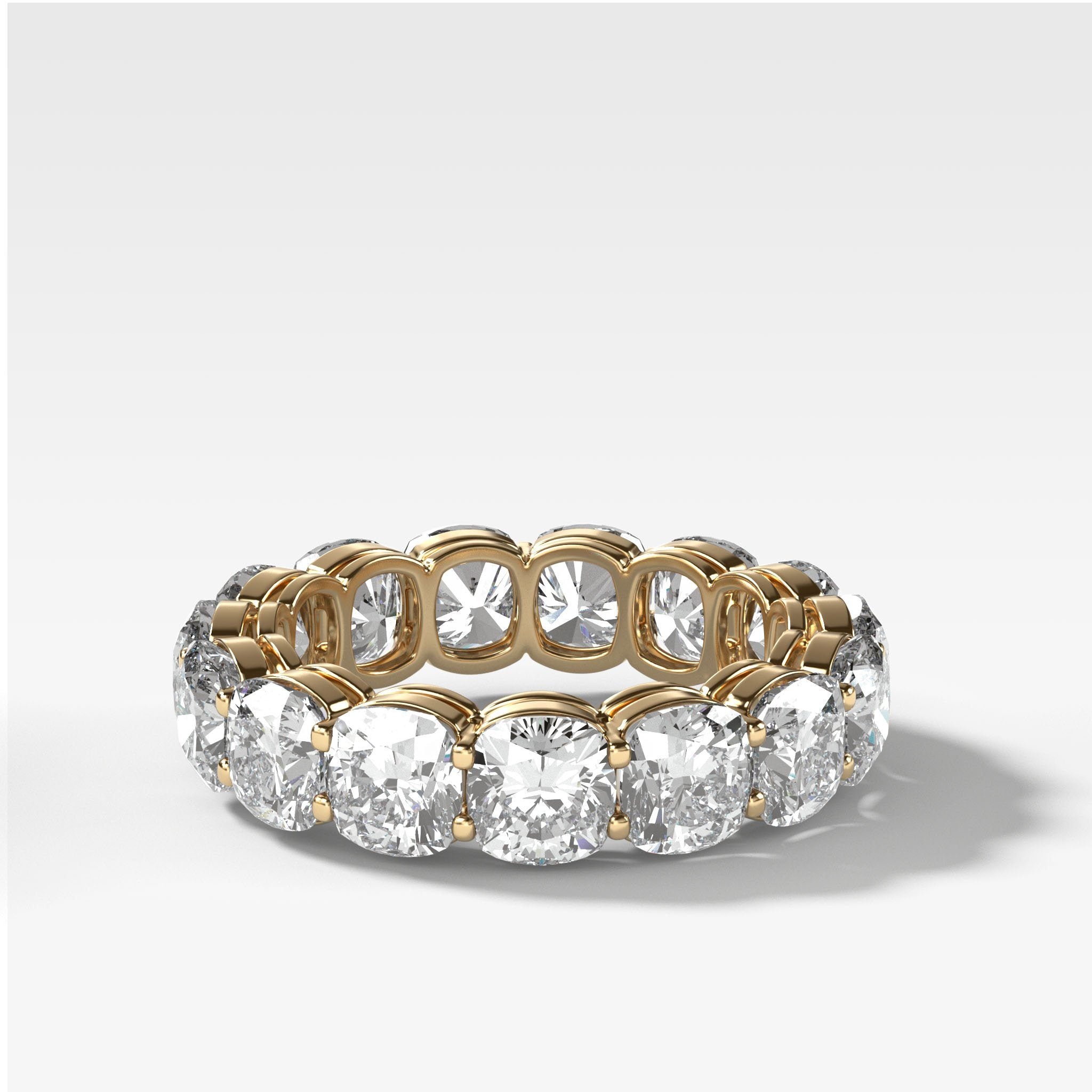 Cushion Cut Constellation Eternity Band by Good Stone in Yellow Gold