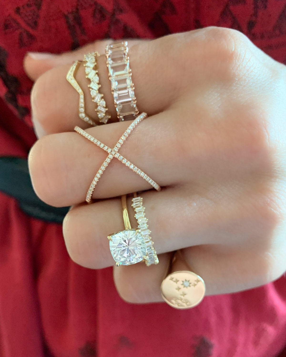 Silver Newborn Ring, Newborn Diamond Ring, Newborn Jewelry - Etsy